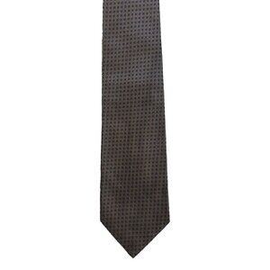 XMI Men's Tie Micro Houndstooth Check 100% Italian Silk Hand Made in USA